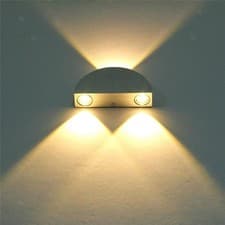 Image of 3W Semi Circle Aluminum Down/Above Under Wall Lights Lighting Wall-