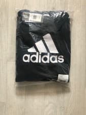 Image of Boys Adidas Hoodie, Black, Size Age 15-16, Sports Sweater, Hoodie Jumper. BNWT