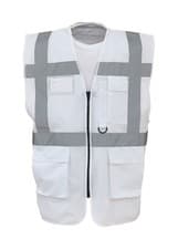 Image of Yoko Multi Functional Executive Hi-vis Waistcoat Safety Work Zipped Hi Viz Vest