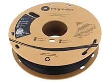 Image of PA06001 Filament: PLA Tough 1.75mm Black 190-230°C 750g PolyMax™ POLYMAKER