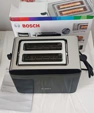 Image of Bosch Sky Compact TAT7203GB 2 Slice Stainless Steel Toaster  7 Variable  B19/03