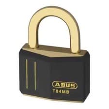 Image of ABUS Mechanical T84Mb/40Mm Black Rustproof Padlock ABUT84MB40