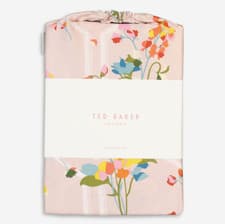 Image of TED BAKER Double Pink Peppermint Duvet Cover ONLY Brand New RRP £100.00