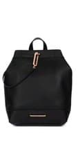 Image of Calvin Klein Heather Backpack Faux Leather Black