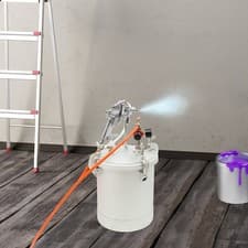 Image of 10L 2 Gallon Pressure Tank Pot Air Paint Spray Gun Painter & 3mm Nozzle 2 Hoses