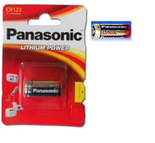 Image of NEW 2 x Panasonic 123 Photo Battery CR123A EL123AP 3V Lithium Camera Long Exp