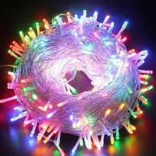Image of Clear Cable String Fairy Lights 10-100M Outdoor Indoor Christmas Mains Plug in