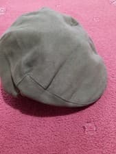 Image of Barbour Men's Flat Cap Cotton Green Size 7.1/4