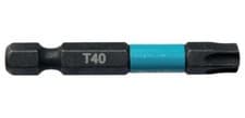 Image of T40 x 50mm Torx Impact Black Screwdriver Bits, 2 Pack - B-63812