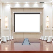 Image of 72"/84"/100"/120" Electric Motorized Projector HD Screen Remote 4:3 Projection