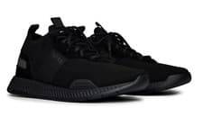Image of HUGO BOSS Men's Titanium Knit Runners, Sock-like Fit Trainers Black BNWB