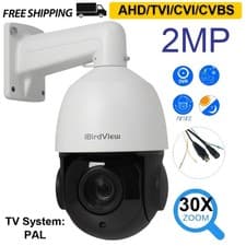 Image of 4 in1 30X Zoom AHD/TVI /CVI/CVBS 2MP HD Outdoor CCTV PTZ Speed Dome Camera CMOS