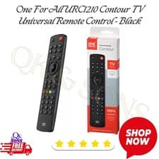 Image of New Remote One For All URC1210 Contour TV Universal Remote Control - Black