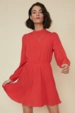 Image of Oasis  Pleated Skater Dress 16