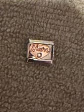 Image of New Rose gold Cz SilverItalian Charm Fits 9mm Classic Nomination Bracelet