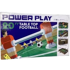 Image of POWER PLAY Table Top Football 20 Inch Painted Players Wood Grain Finish TH