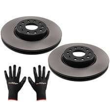 Image of 2x Brake Disc Front for Citroën C3 2002-2010 Peugeot 307 2000-2009 424915 22mm