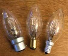 Image of Halogen Candle BC SBC SES 18W 28W 42W Energy Saving Light Bulbs x10