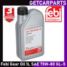Image of Febi Bilstein SAE 75W-80 Gearbox Oil GL-5 Transmission Fluid 1L 1 Litre 40580