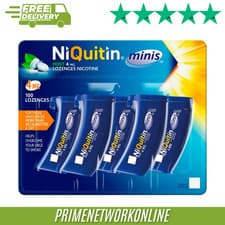 Image of NiQuitin Minis Mint 4mg Lozenges 100 Pack 100% ORIGINAL ⭐⭐⭐⭐⭐