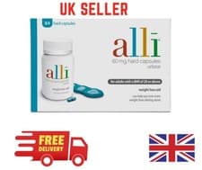 Image of Alli Orlistat 60mg Weight Loss 84 Capsules FAT Loss BMI 28 FREE DELIVERY