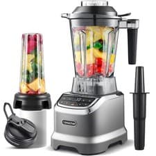 Image of AMZCHEF Blender Smoothie Maker, 3 Speed Control & 4 Pre-Setting RRP £140