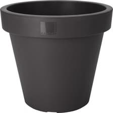 Image of Black Large Plant Pot Round Outdoor Garden Flower Tree Plastic Planter 50cm 60cm