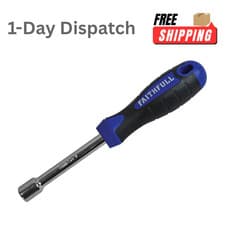 Image of Faithfull 8mm Nut Spinner Soft Grip 125mm Chrome Hand Tool