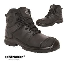 Image of MENS WATERPROOF SAFETY BOOTS LEATHER ANKLE STEEL TOE CAP WORK BOOTS HIKER NEW SZ