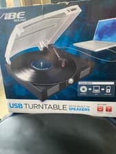 Image of usb turntable with built in speakers