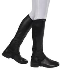 Image of Saxon Equileather Half Chaps - Black
