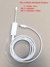 Image of For Apple Thunderbolt 3 (USB-C) to Thunderbolt 2 Adapter A1790+TB2 2M Cable