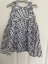 Image of MONSOON BRAND NEW GIRLS DRESS NAVY/WHITE AGE 12/18m £46 RETAIL 