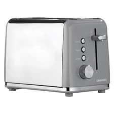 Image of Daewoo Kensington 2 Slice Toaster Reheat & Browning Controls 870W - Grey
