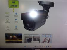 Image of 8MP 4K CCTV Bullet Camera Outdoor Night Vision Varifocal 3.6-11mm Lens UK