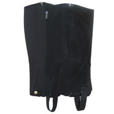 Image of Requisite SUEDE Half Chaps - Black - 37.5 cm (Ladies  XS)