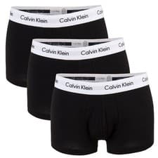 Image of Calvin Klein Men's U2662G-001 100% Authentic CK Trunks Underwear 3 Pack Black