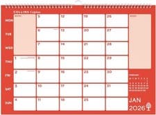 Image of Collins Colplan A3 Monthly Wall Calendar 2026 Memo Planner CMC-26