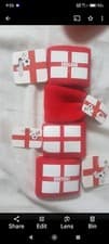 Image of England Wrist Bands Red & White