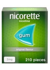 Image of Nicorette Original Flavour Nicotine 2mg Gum - 210 Pieces - Exp 2027