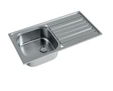 Image of Kitchen Sink Inset 1.0 Bowl Stainless Steel Kitchen Sink Waste 965mm x 500mm