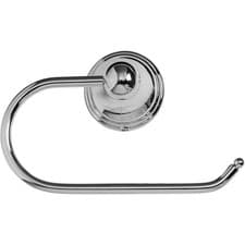 Image of Croydex Westminster Chrome Toilet Roll Holder Wall Mounted Bathroom Paper Bar