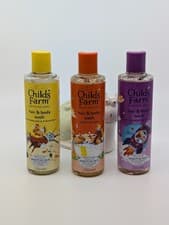 Image of 3x 250ml CHILDS FARM Kids Hair & Body Wash Watermelon Orange Blackberry Apple