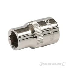 Image of 14mm 6 point Socket 3/8" Drive Metric 414818 Silverline Mechanical Engineering