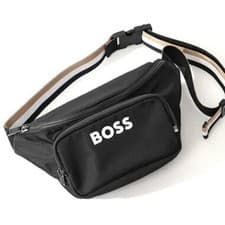 Image of HUGO BOSS Catch 3.0 Bumbag Black Logo Waist Bag Belt Bag Body Bag 50511938