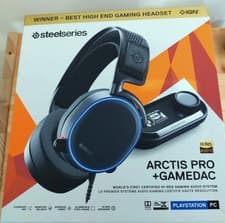 Image of SteelSeries Arctis Pro + GameDAC Wired Gaming + GameDAC, Black