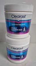 Image of 2 X CLEARASIL RAPID ACTION 65 PADS VISIBLY CLEARER SKIN IN 4 HOURS - 65 PADS