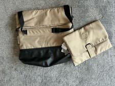 Image of Bugaboo Large Changing Bag & Changing Mat Beige & Black. Excellent Condition 
