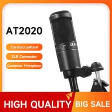 Image of Audio Technica AT-2020 Cardioid Condenser Microphone for Studio - AT2020 XLR