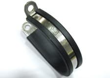 Image of P-Clips Rubber Lined 304 Stainless Steel Pack Qty's 1, 2, 5, 10 P Clip Clamp W4